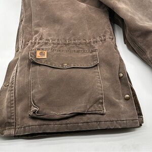 Carhartt C52 CH2 Canvas Blanket Lined Used Jacket Men's 3XL Brown Work Jacket